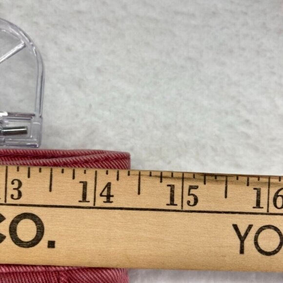 Gap Denim Womens True Skinny Ankle Jeans Size 28 Dark Pink Raw Hem Stretch - Picture 7 of 10